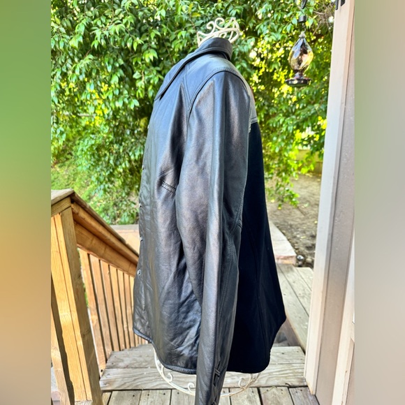 Vintage Harley-Davidson An American Legend Motorcycle Black Leather Jacket - Picture 2 of 16